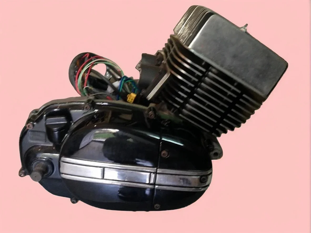 restored rd350 engine