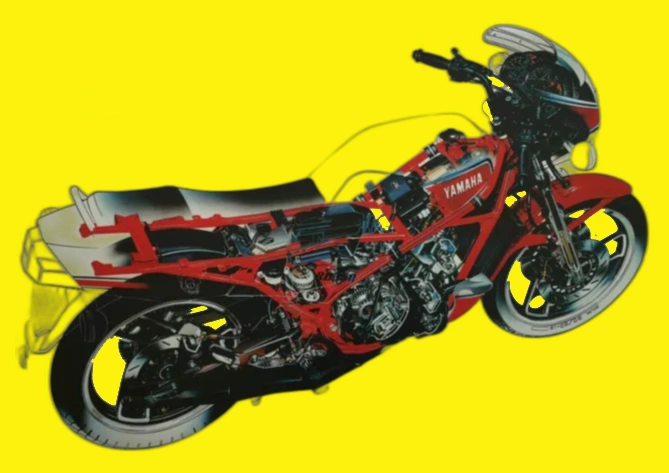 Yamaha RD350 YPVS shining bright.